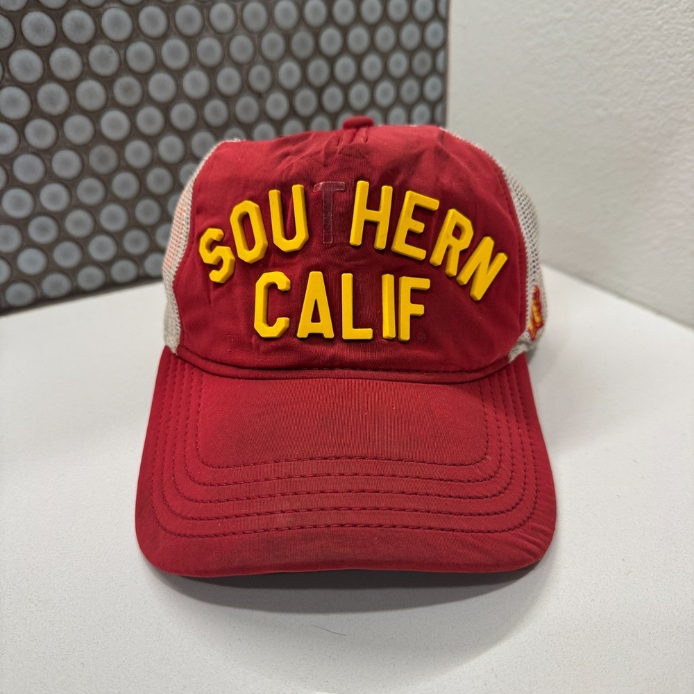 Southern California Hat Cap Trojans Trucker Meshback Snapback Vintage Outdoor